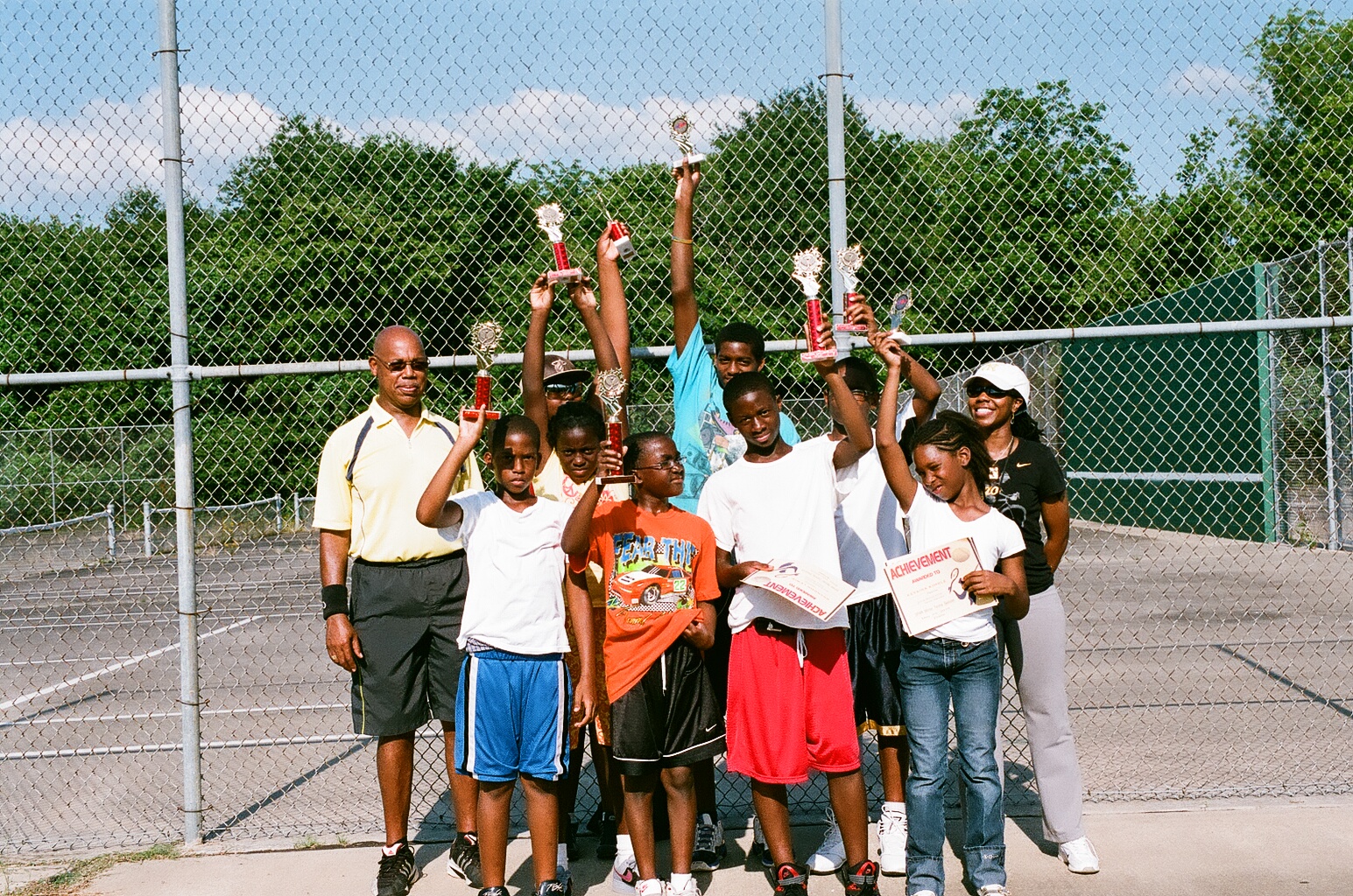 Tennis class group photo 2